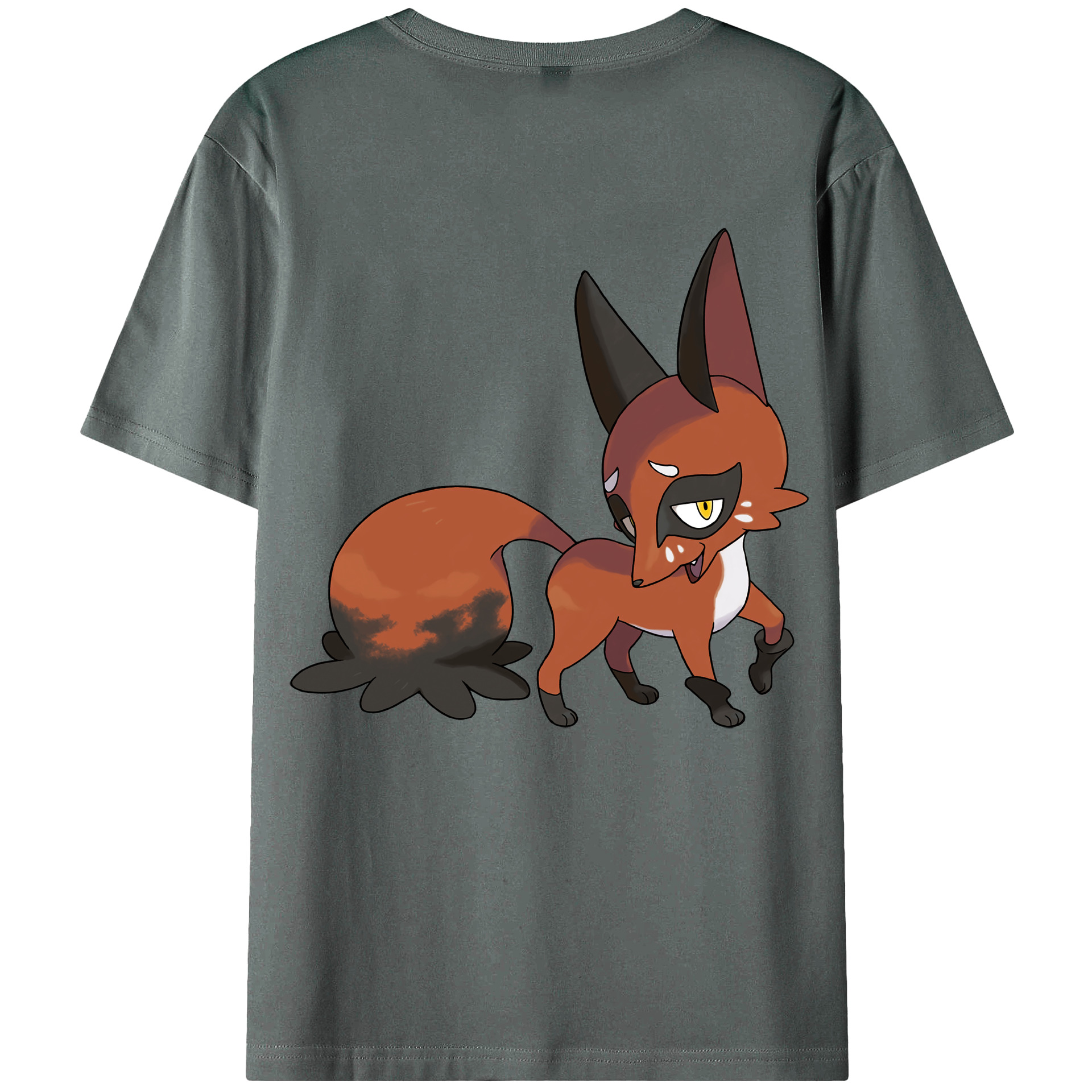 （画像用） ポケットモンスター Pokémon 綿100％ メンズ半袖Tシャツ（バックプリント） 通気性